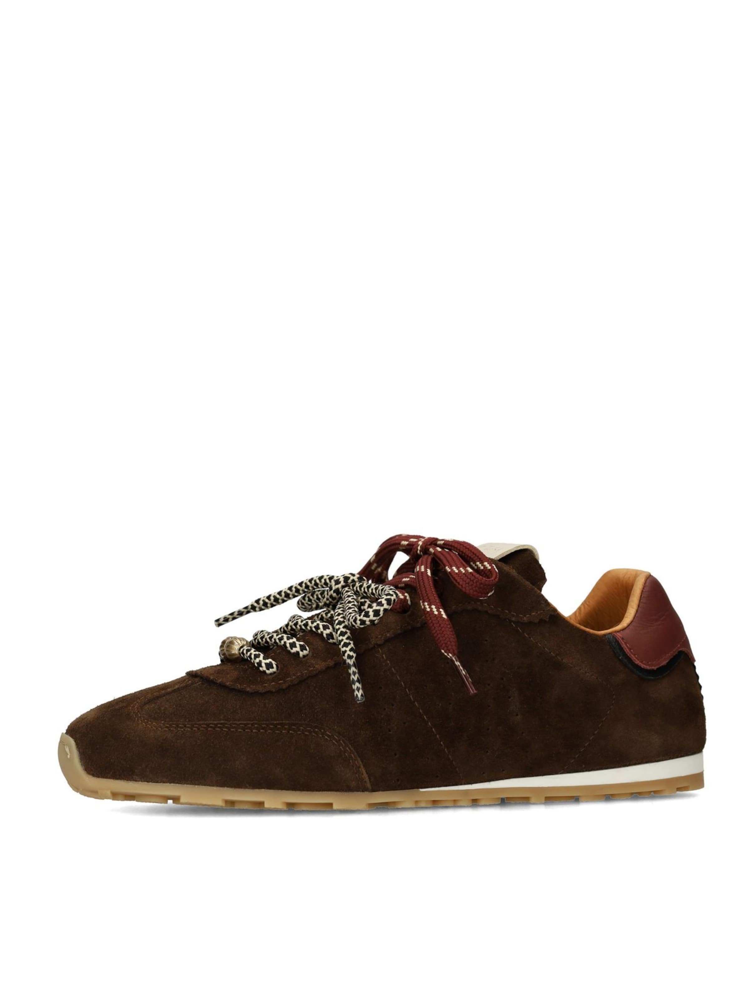 MANFIELD Sneakers laag in Bruin: voorkant
