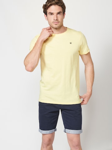 KOROSHI Μπλουζάκι σε κίτρινο: μπροστά