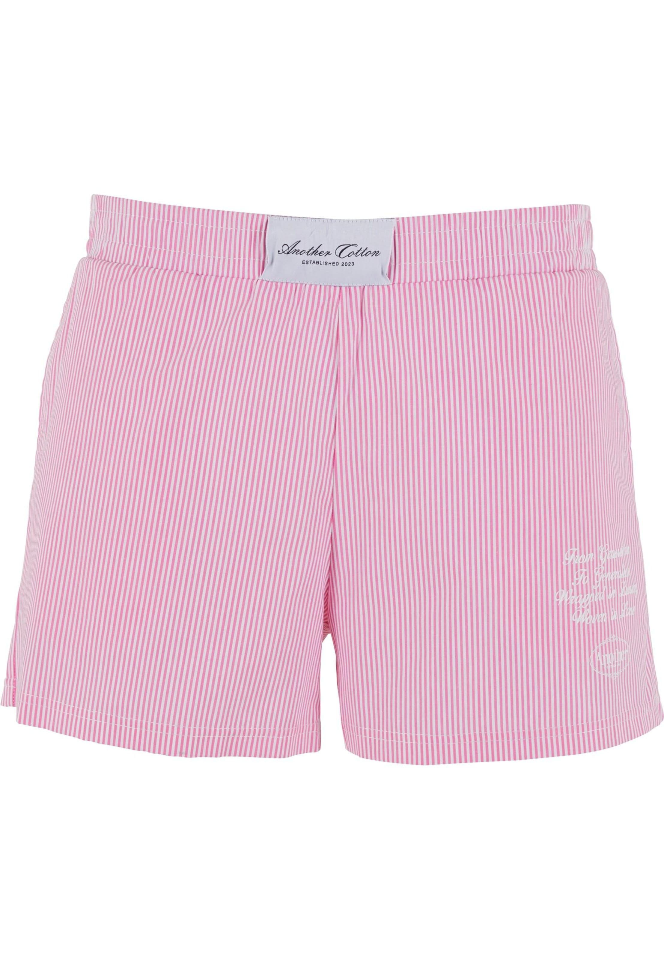 Regular Pantalon de pyjama Another Cotton Lab en rose : devant
