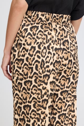 Wide Leg Pantalon 'IHCNima' ICHI en marron