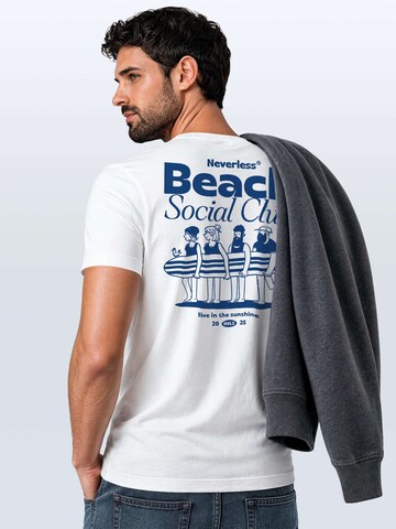Neverless Shirt 'Beach Social Club'‌‌‌‌‌‌‌‌‌ in Weiß