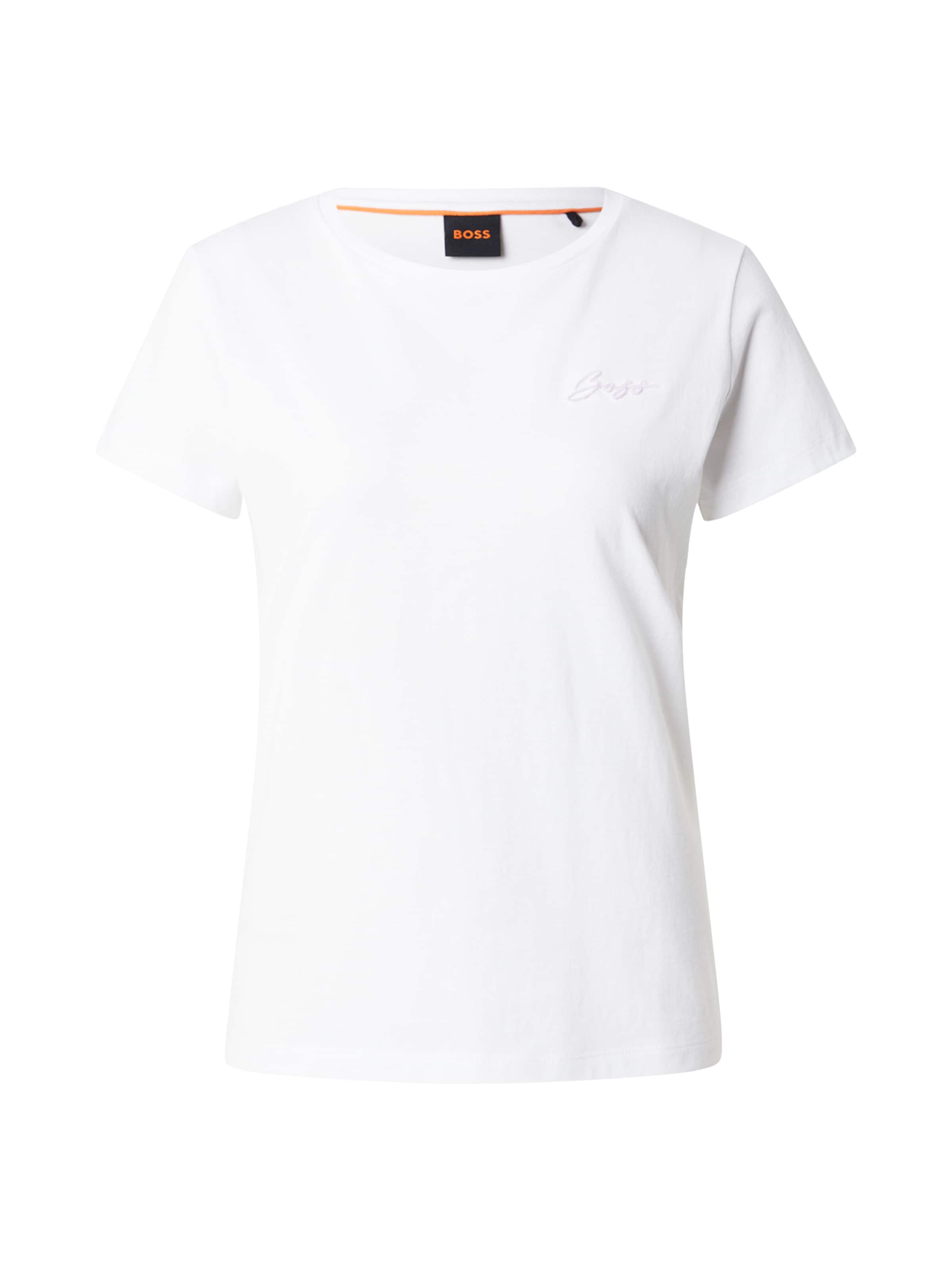 T-shirt 'C_Elove_1' BOSS en beige : devant