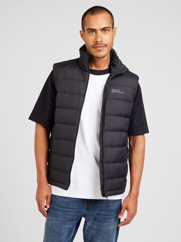 JACK WOLFSKIN Weste 'ATHER' in Schwarz: Vorderseite