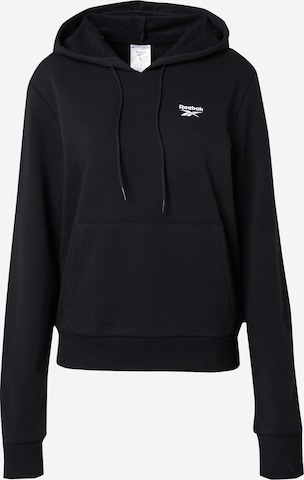 Reebok Sportief sweatshirt in Zwart: voorkant