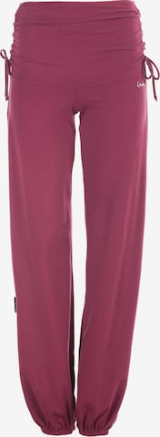 Effilé Pantalon de sport 'WH1' Winshape en rose : devant