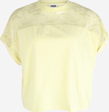 T-shirt Urban Classics en jaune : devant