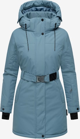 Cappotto invernale 'Frostkuss 14' di NAVAHOO in blu: frontale