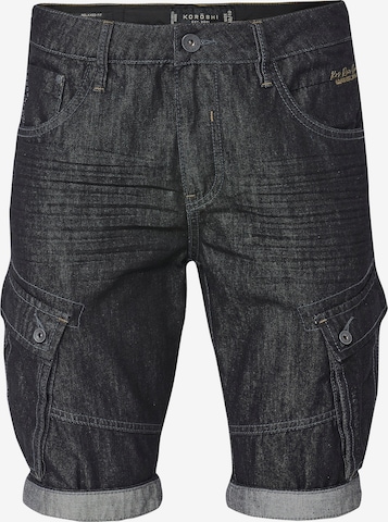 KOROSHI Regular Cargofarkut värissä musta: etupuoli