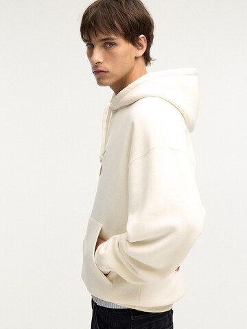 Pull&Bear Sweatshirt in Weiß