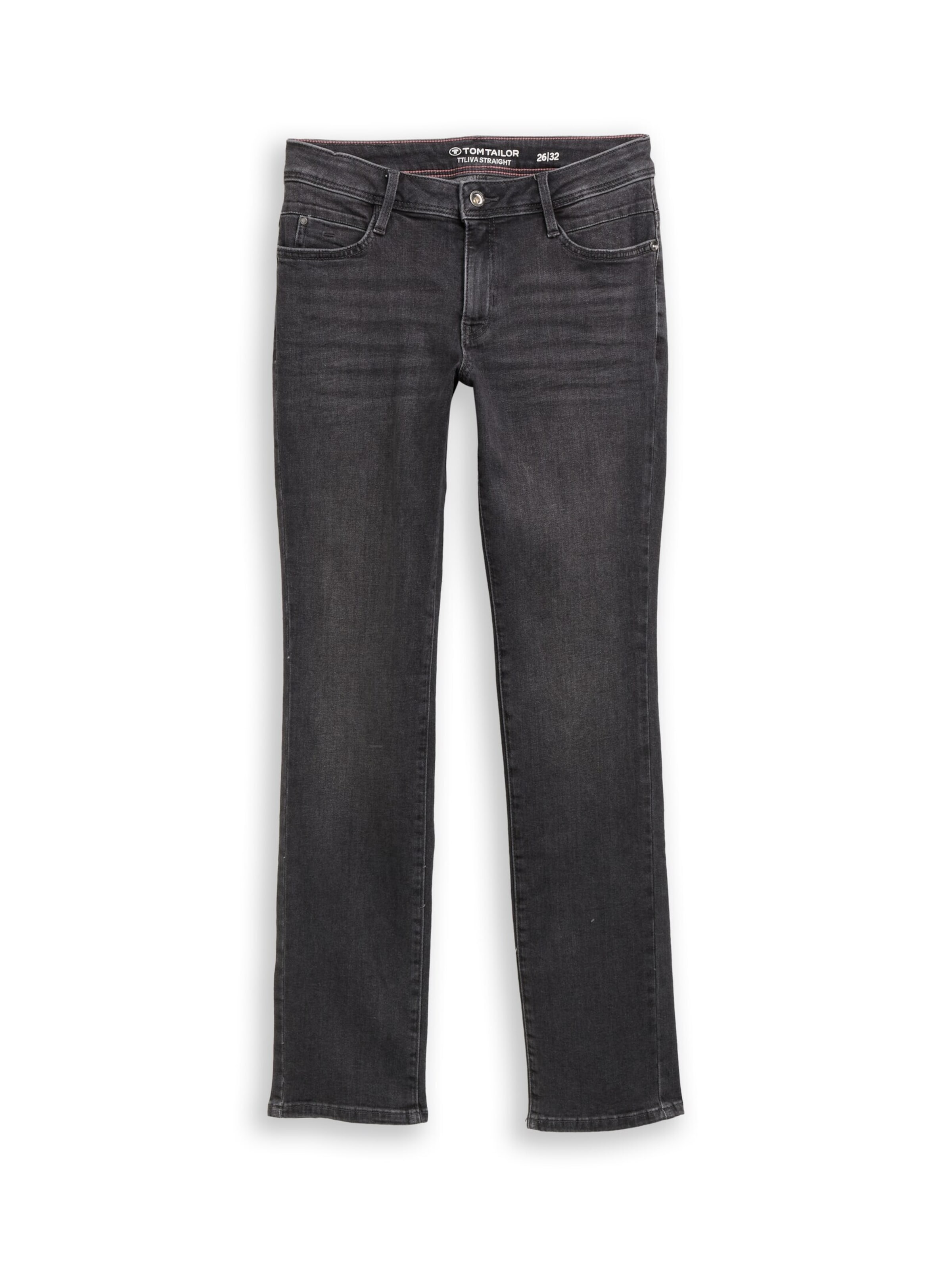 TOM TAILOR Regular Jeans in Zwart: voorkant