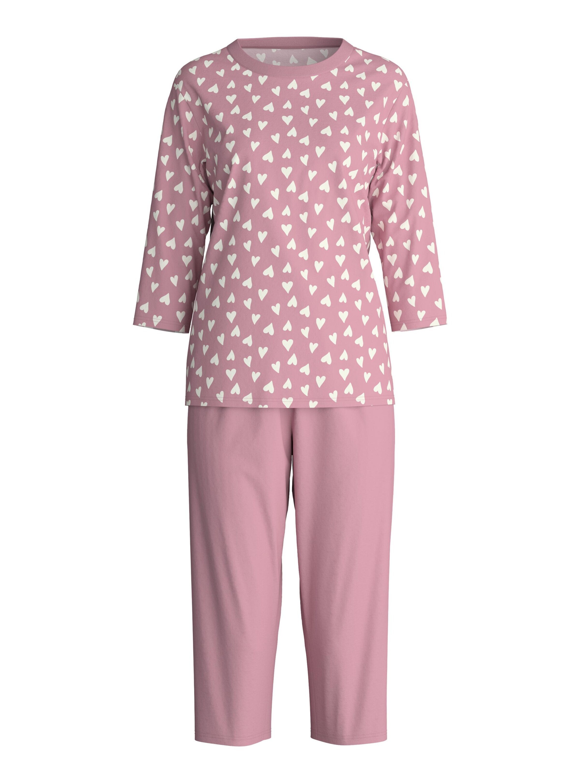 CALIDA Pyjama 'Cotton Special' in Lila: voorkant