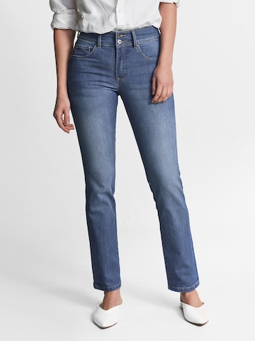 Coupe slim Jean Salsa Jeans en bleu : devant