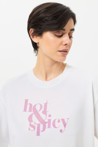 Mey Schlafshirt 'Solid Love' in Weiß