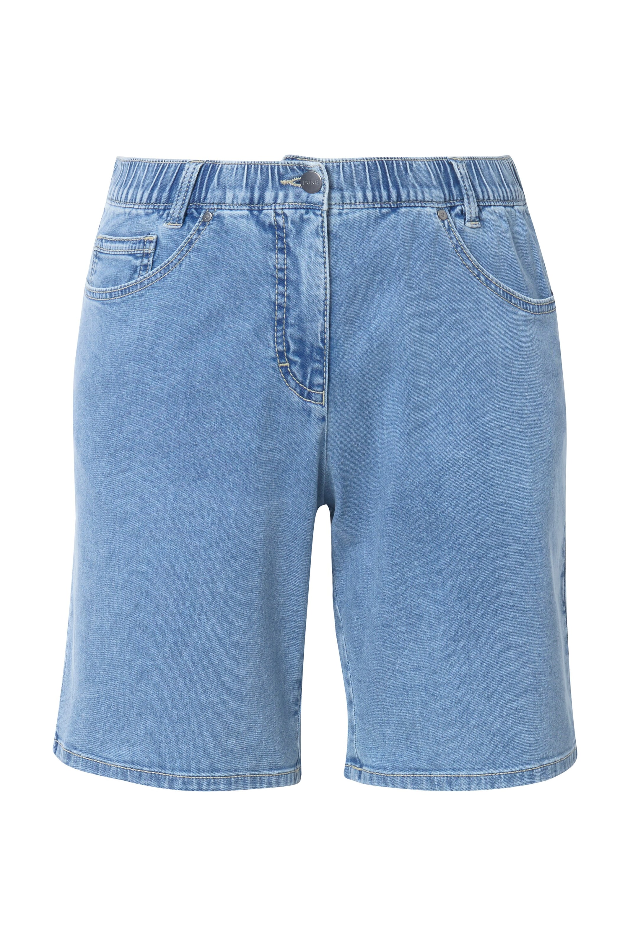 Ulla Popken Regular Jeans in Blauw: voorkant