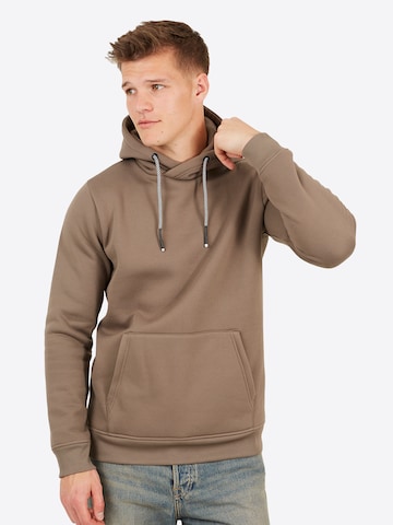BRAVE SOUL Sweatshirt in Bruin: voorkant