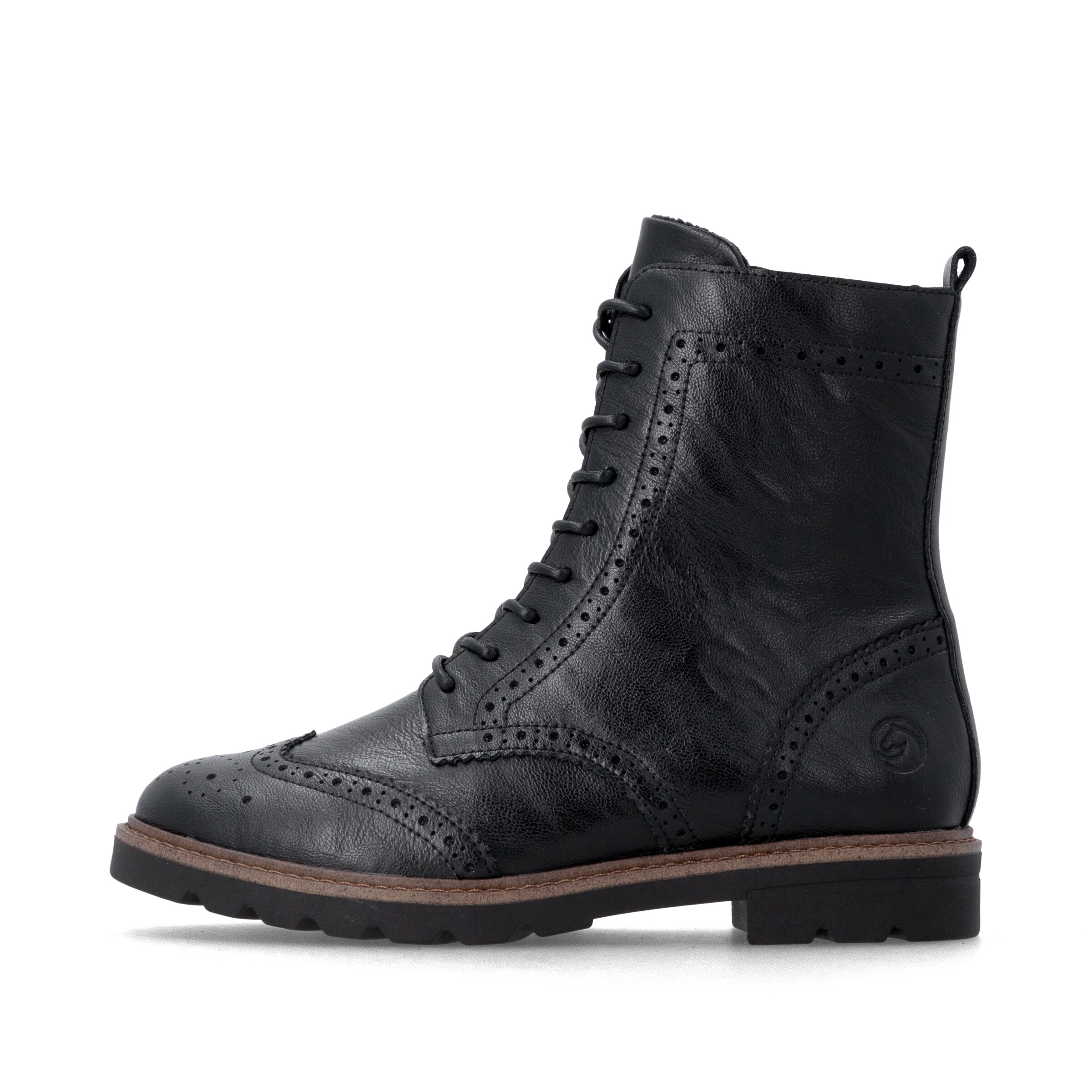 Bottines à lacets REMONTE en noir