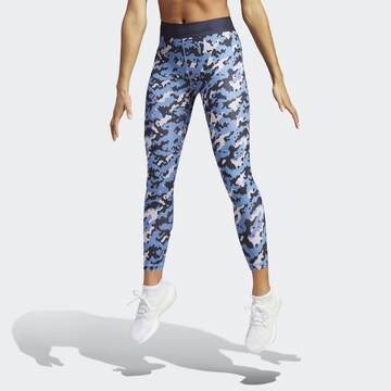 ADIDAS PERFORMANCE Skinny Sports trousers in Blue: front
