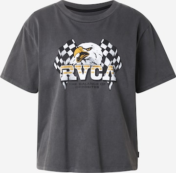 Maglietta 'RACE DAY' di RVCA in grigio: frontale