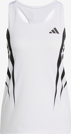 Sportiniai marškinėliai be rankovių 'Adizero' iš ADIDAS PERFORMANCE, spalva – juoda / balta, Prekių apžvalga