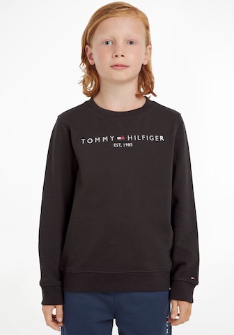 melns TOMMY HILFIGER Sportisks džemperis 'Essential': no priekšpuses