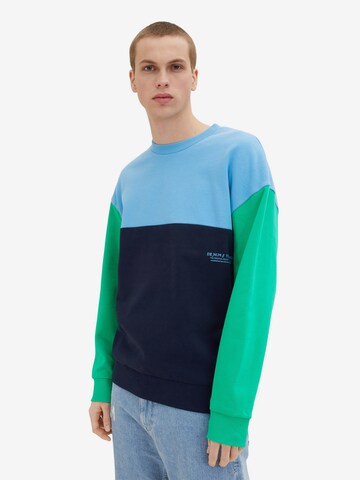 TOM TAILOR DENIM Sweatshirt in Blau: predná strana