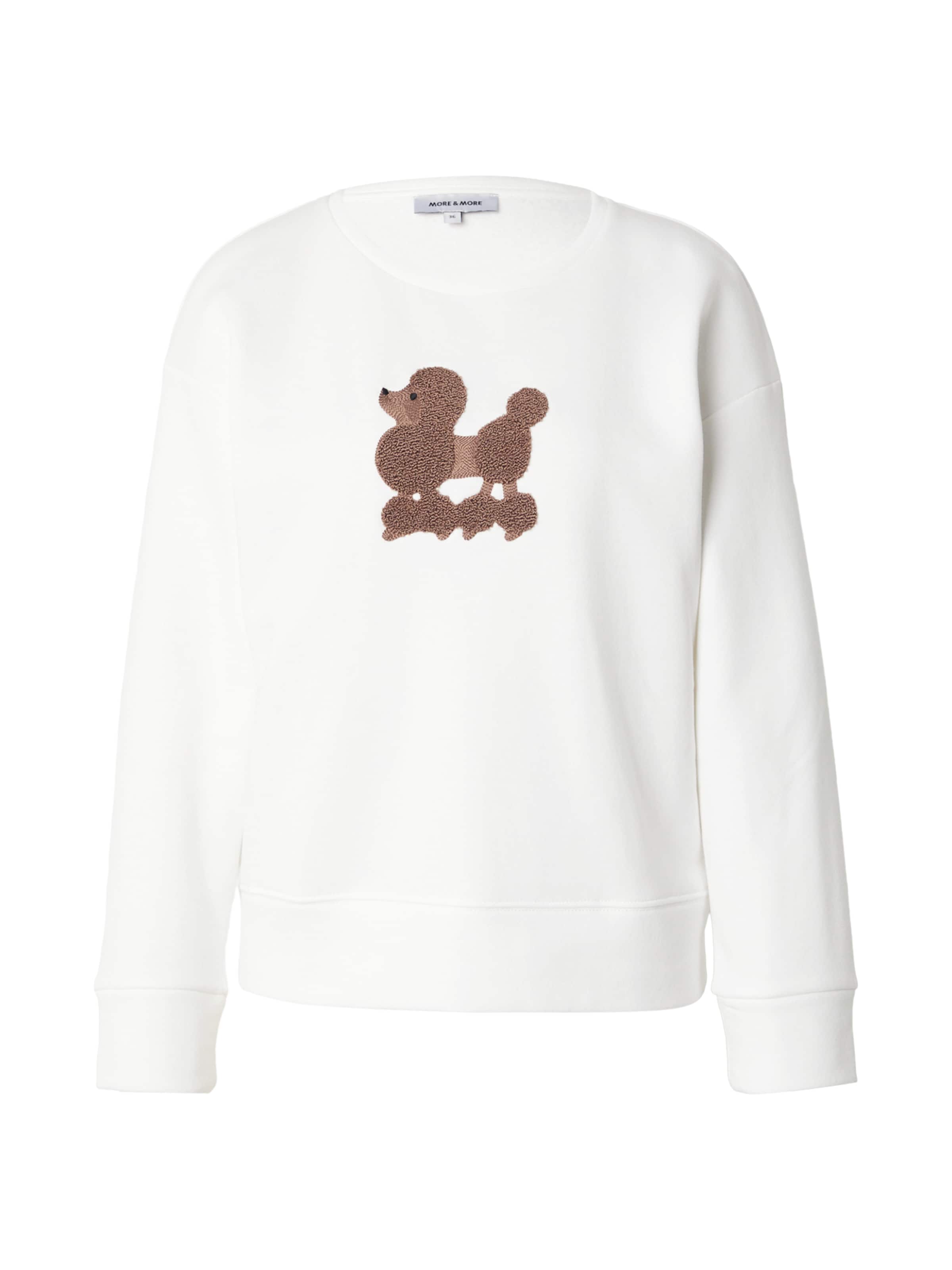 MORE & MORE Mikina – bílá: přední strana