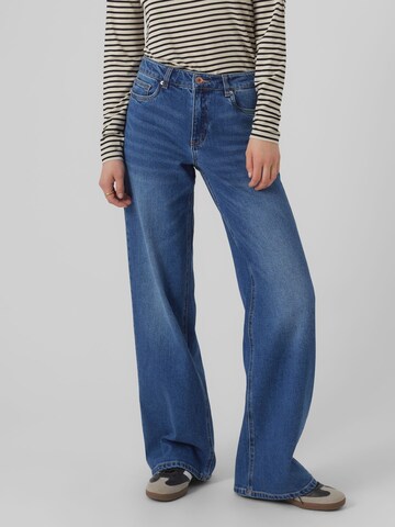 VERO MODA Wide leg Jeans 'FAITH' in Blauw: voorkant