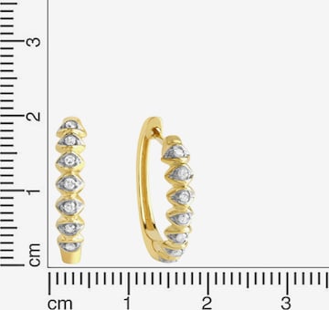 Boucles d'oreilles Diamonds by Ellen K. en or : devant