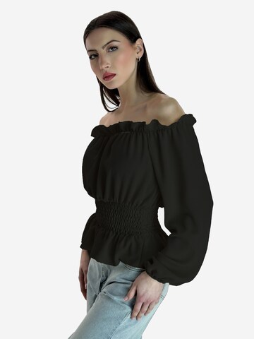 Elara Bluse in Schwarz