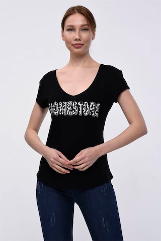 HOME STORE T-Shirt in Schwarz: Vorderseite