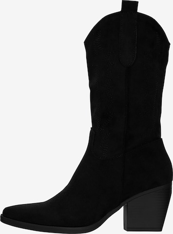 Bottes de cowboy Salinyang en noir : devant