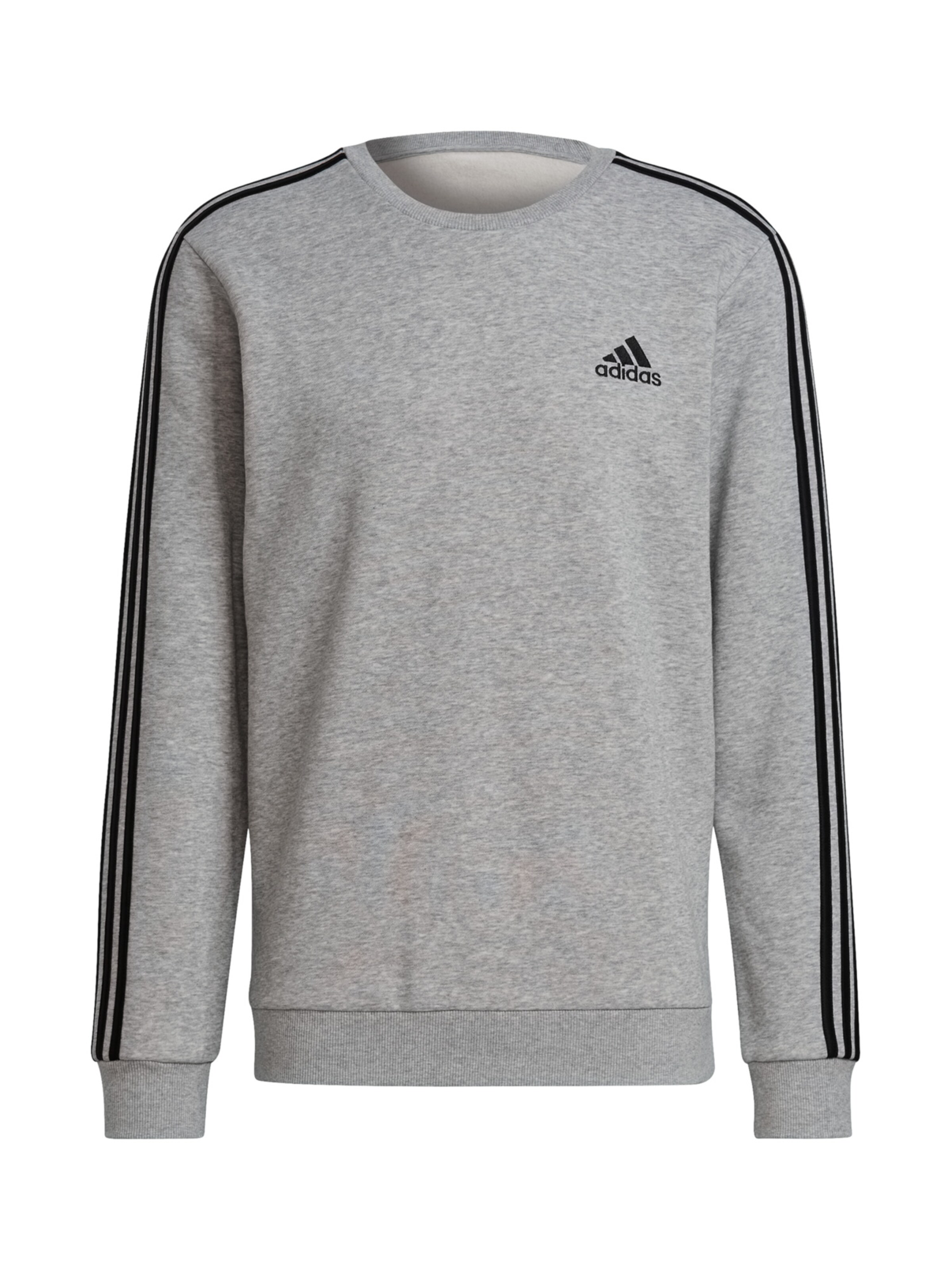 Adidas 3 stripes crew fleece deals