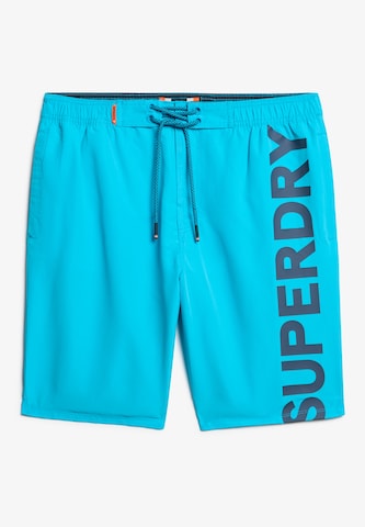 Boardshorts Superdry en bleu : devant