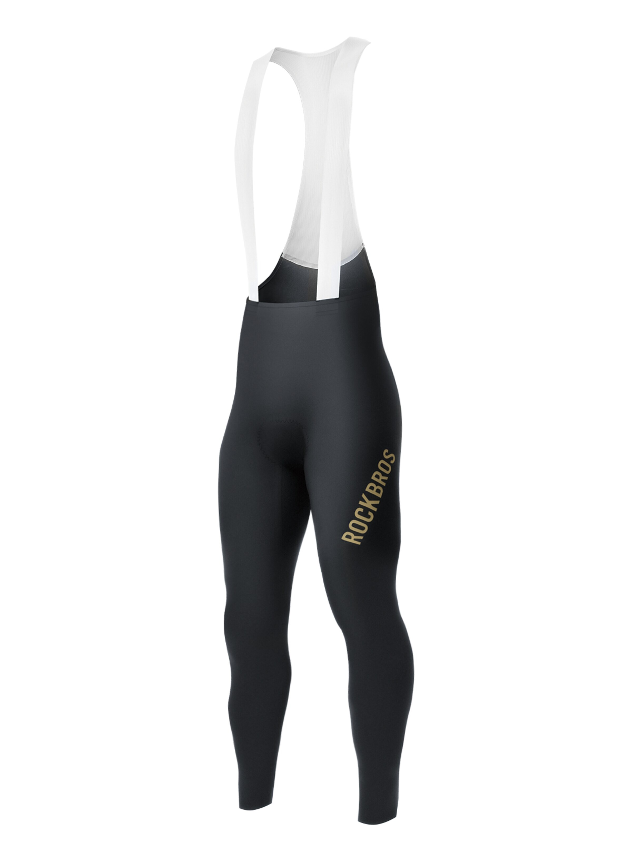 ROCKBROS Athletic Underwear 'Gepolsterte Träger-Fahrradhose' in Black: front