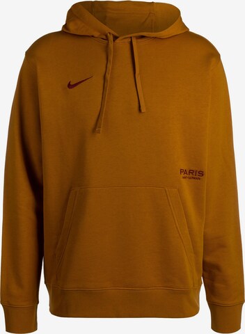 NIKE Sport sweatshirt 'Paris Saint-Germain Club' i brun: framsida