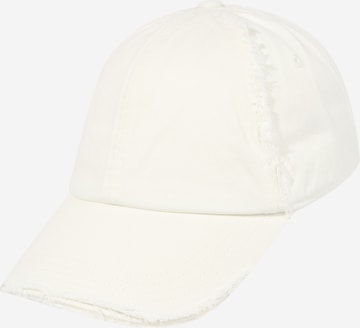 WEEKDAY Cap in White: front