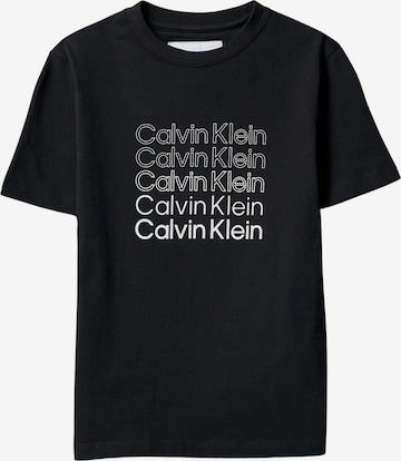 T-Shirt Calvin Klein Kids en noir : devant