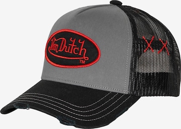 Cappello da baseball di Von Dutch in nero: frontale