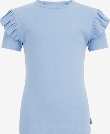 T-Shirt WE Fashion en bleu : devant