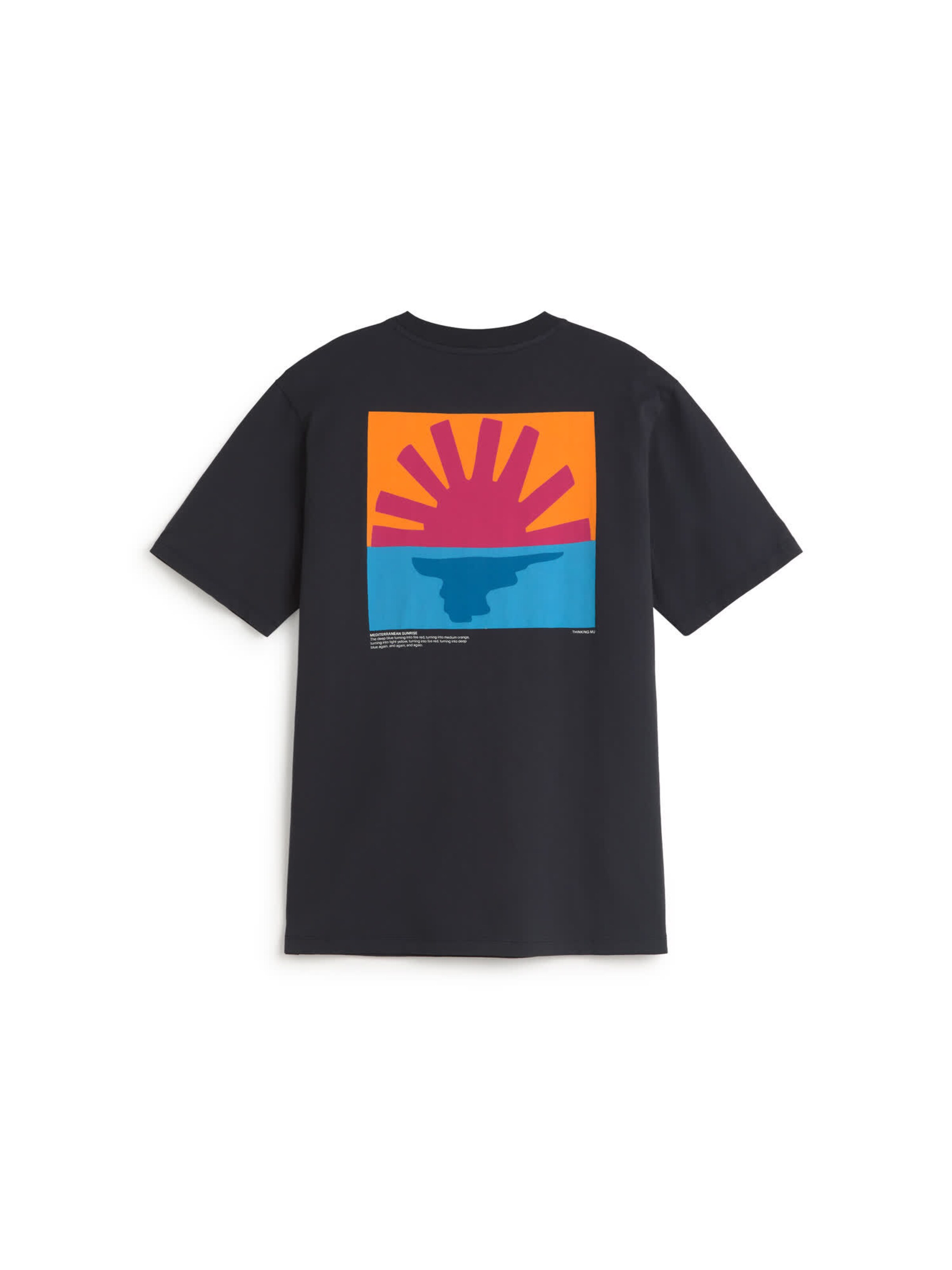 Thinking MU - Camisa 'Zach' em azul: atrás