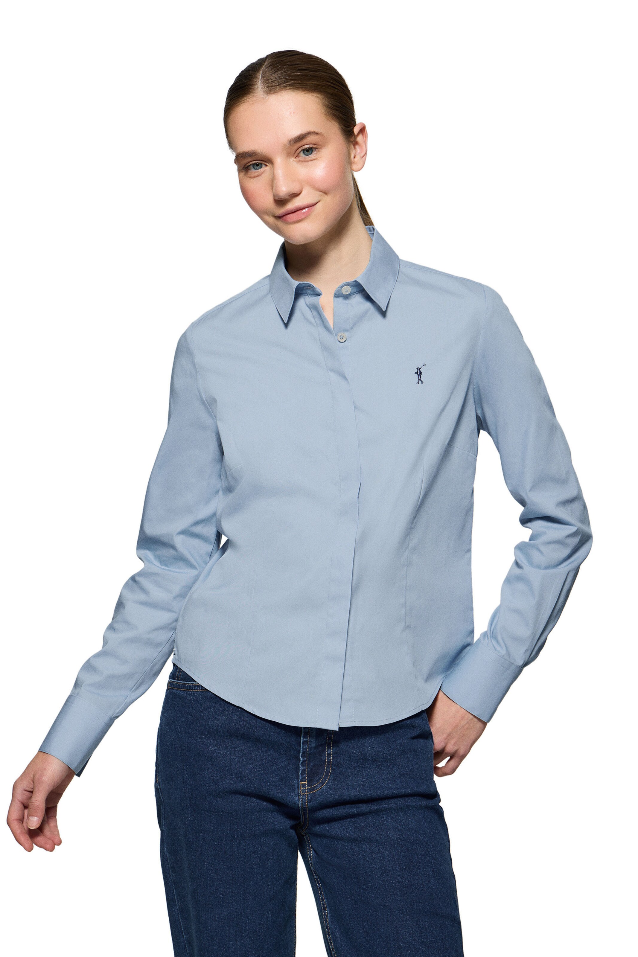 Polo Club Blouse in Blue: front
