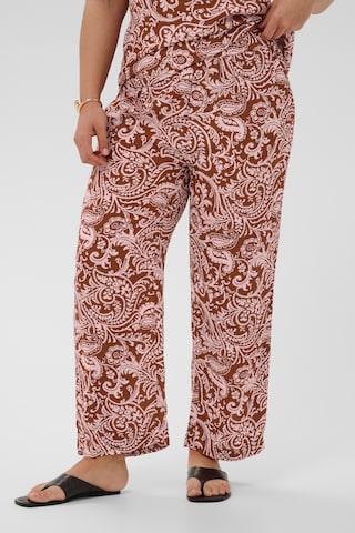 KAFFE CURVE Loosefit Bukser i pink