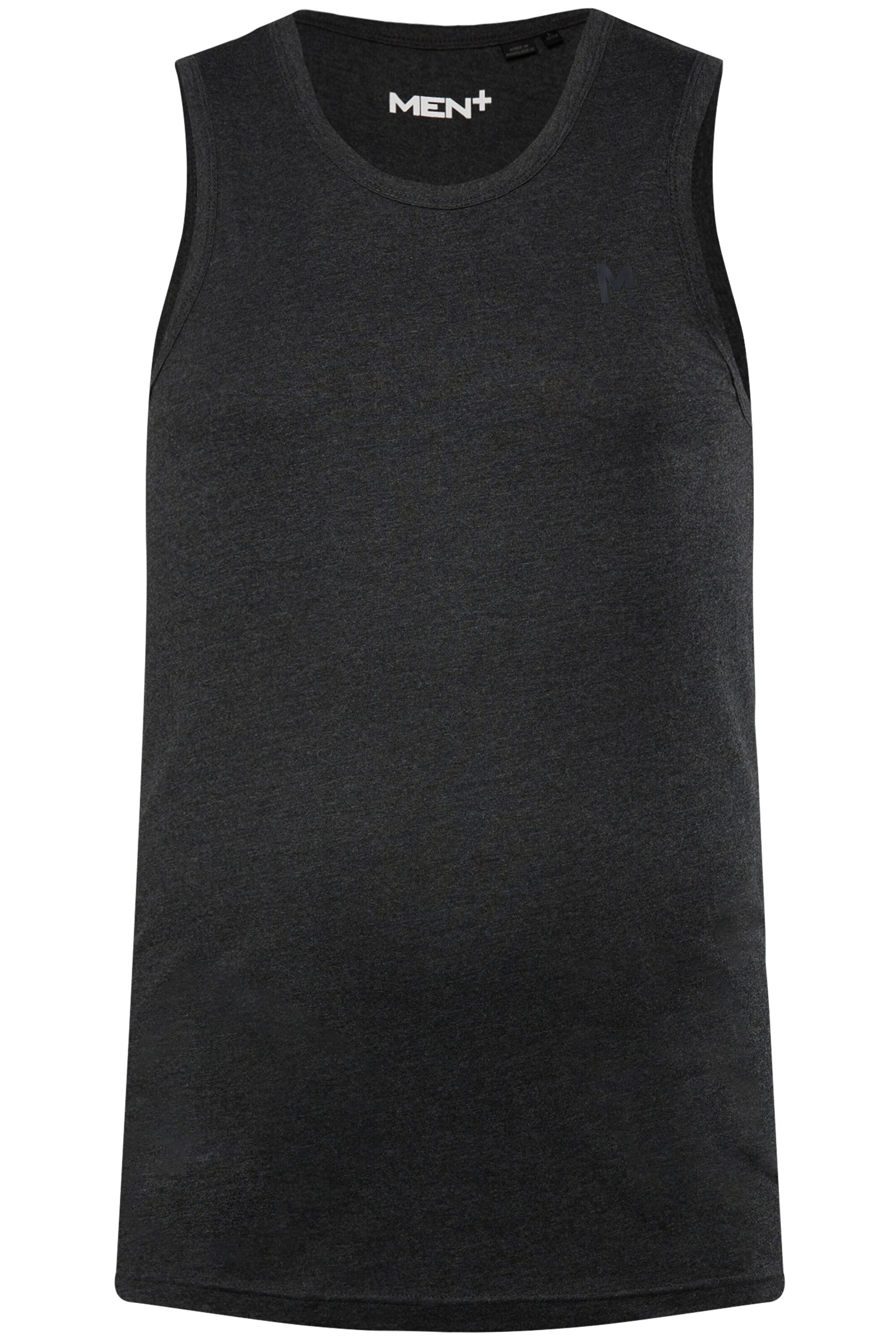 Men Plus Shirt in Schwarz: Vorderseite