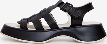 CESARE GASPARI Sandals in Black: front