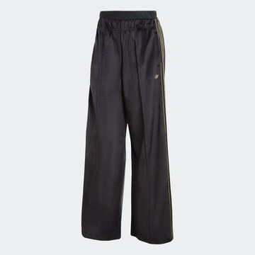 ADIDAS ORIGINALS Wide leg Workout Pants in Black: front