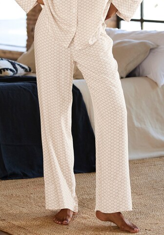 LASCANA Pyjamasbyxa i vit