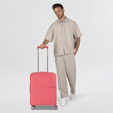 American Tourister Trolley 'Starvibe Spinner 55 EXP' in Oranje