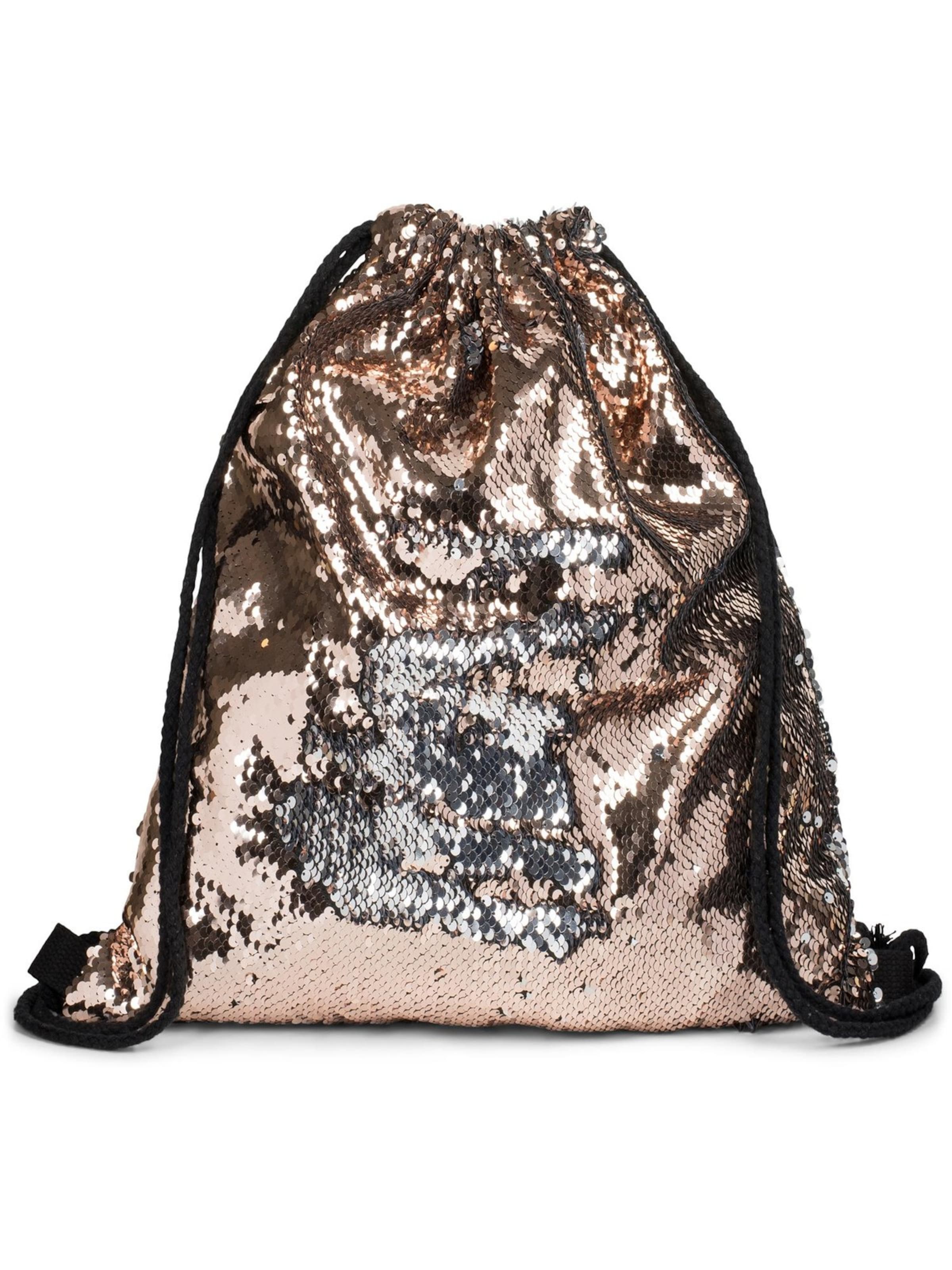 styleBREAKER Turnbeutel 'Turnbeutel mit Wendepailletten'‌‌‌‌‌‌‌‌‌‌ in Gold: Vorderseite
