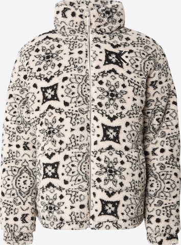 juoda Karl Kani Flisinis džemperis: priekis