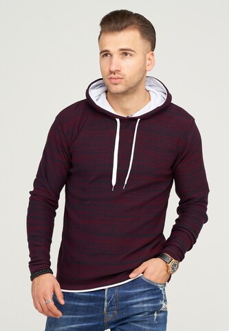behype Sweatshirt 'NATHANAEL' in Red: front
